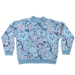 Vintage 1990/80s Season Ticket Paisley Women’s Sweater Cottagecore